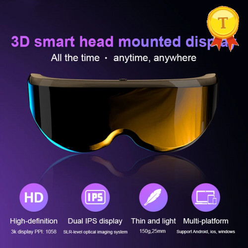 Factory direct sell 3D Movies smart Glasses 3dVR Virtual Reality video glasses 1600*1600 resolution 1058ppi display eyeglasses - 44