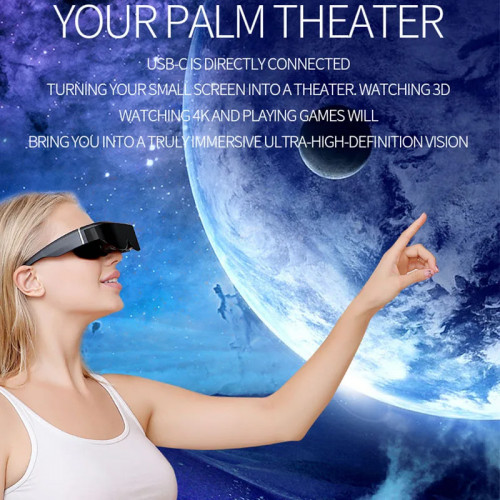 best selling Android system wifi 3D Video Glasses 3D VR Glasses Virtual Reality Screen Smart glasses men HDMI Connected - 44