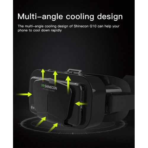 Shinecon Virtual Reality Viar 3D VR Glasses Device Helmet Lenses Headset Goggle Smart For Smartphone Cell Phone Mobile Realidade - 44