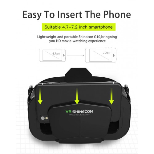 Shinecon Virtual Reality Viar 3D VR Glasses Device Helmet Lenses Headset Goggle Smart For Smartphone Cell Phone Mobile Realidade - 44