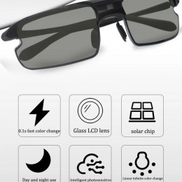 0.1s intelligent Color Changing New Sunglasses Men's Polarized Glasses Sports Cycling Glasses Smart Glasses women eyeglass - 44