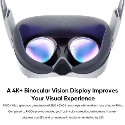 New Original PICO 4 Ultra VR MR Headset 3D Wireless Mobile All-in-One VR Glasses 6DOF Virtual Reality 4K Display for Steam Games