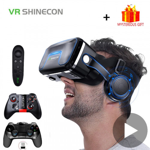 VR Shinecon 10.0 Helmet 3D Glasses Virtual Reality Casque For Smartphone Smart Phone Goggles Headset Viar Video Game Binoculars - 44