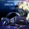 Original J20 4K Virtual Reality 3D Glasses Box Stereo VR Google Cardboard Headset Helmet for IOS Android Phone Max 6.7",Rocker - 44