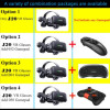 Original J20 4K Virtual Reality 3D Glasses Box Stereo VR Google Cardboard Headset Helmet for IOS Android Phone Max 6.7",Rocker - 44