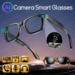 LIGE AI Smart Glasses 720P Camera Video Recorder Bluetooth Call 260mAh Battery Voice Assistant Control Sunglasses For Men Women - 44