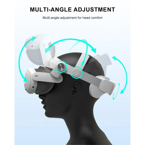 Replaceable Elite Strap For Meta Quest 3 VR Headset Improve Comfort Adjustable Head Strap For Quest 3 Accessories Helmet - 44