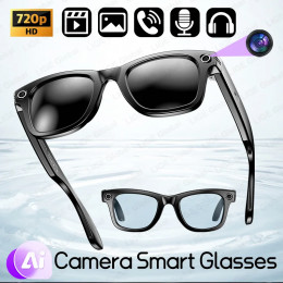 LIGE Camera Smart Sunglasses Video Recording AI Photo Recognition Eyeglasses Wireless Bluetooth Call Glasses Sports Headphones - 44