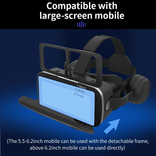 G15E VR Glasses IMAX 3D Movies Virtual Reality VR Glasses Cardboard Box VR Headset Helmet for 4.7-7" Phone,Support Game Joystick - 44
