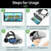 3D Viar Phone Virtual Reality VR Glasses Helmet Headset Smart Devices Lenses Goggles For Smartphones Cell Controllers Headphone - 44