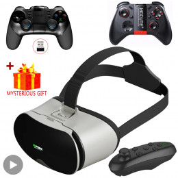 3D VR Glasses Smartphone Virtual Reality Goggles Helmet Headset Lenses Device Viar Smart Phone Controller Cell Mobile Video Game - 44