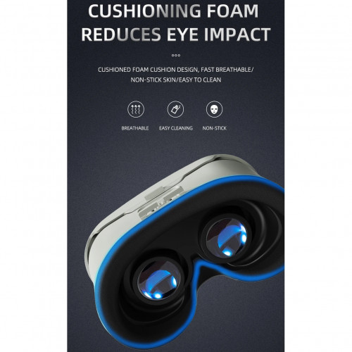 3D VR Glasses Smartphone Virtual Reality Goggles Helmet Headset Lenses Device Viar Smart Phone Controller Cell Mobile Video Game - 44
