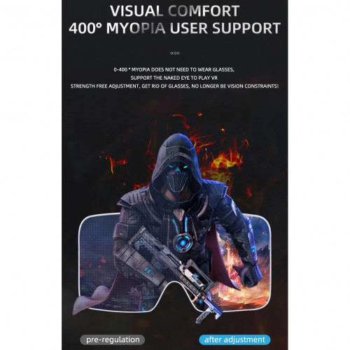 3D VR Glasses Smartphone Virtual Reality Goggles Helmet Headset Lenses Device Viar Smart Phone Controller Cell Mobile Video Game - 44
