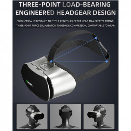 3D VR Glasses Smartphone Virtual Reality Goggles Helmet Headset Lenses Device Viar Smart Phone Controller Cell Mobile Video Game - 44
