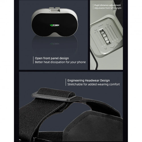 3D VR Glasses Smartphone Virtual Reality Goggles Helmet Headset Lenses Device Viar Smart Phone Controller Cell Mobile Video Game - 44