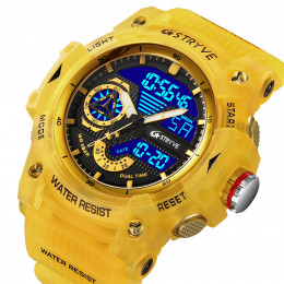 STRYVE Electronic Fashion Men's Sport Watches Shock Resistant 50M Waterproof Wristwatch LED Alarm Stopwatch Clock Men 8029 - 1511