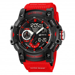STRYVE Electronic Fashion Men's Sport Watches Shock Resistant 50M Waterproof Wristwatch LED Alarm Stopwatch Clock Men 8029 - 1511