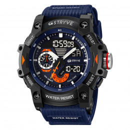 STRYVE Electronic Fashion Men's Sport Watches Shock Resistant 50M Waterproof Wristwatch LED Alarm Stopwatch Clock Men 8029 - 1511