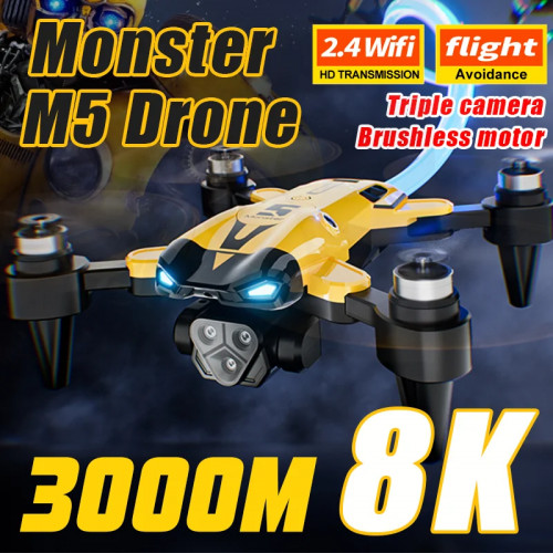 KBDFA New M5 Max Drone 8K Professinal 4K HD Camera Wide Angle Optical Flow Localization Brushless Motor RC Quadcopter Apron Sell - 44