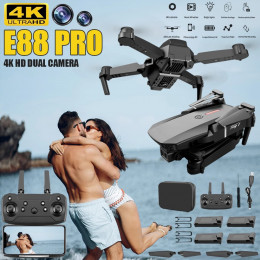 Lates 2024 New E88 Pro WIFI FPV Drone Wide Angle HD 4K Camera Height Hold RC Foldable Quadcopter Dron Helicopter Toys e88pro