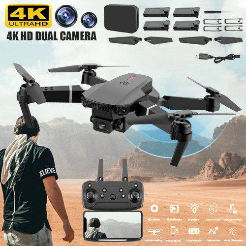 Lates 2024 New E88 Pro WIFI FPV Drone Wide Angle HD 4K Camera Height Hold RC Foldable Quadcopter Dron Helicopter Toys e88pro
