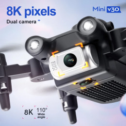 XIAOMI V30 Mini Drone with Camera HD 4K 1080P FPV RC Drones Profesional 4DRC Five-sided Obstacle Avoidance Helicopter Drone Toy