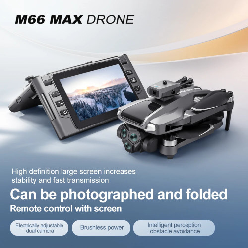 Drone Profesional 4K Dual Camera Brushless Motor Obstacle Avoidance Dron RC Helicopter Foldable Quadcopter