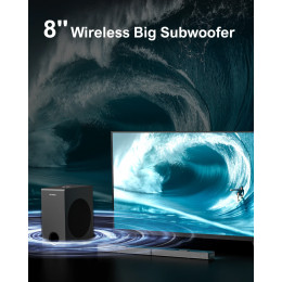 ULTIMEA 520W 5.1.2 Soundbar with Dolby Atmos for Smart TV,4K HDR Pass-through,Home Theater Wireless Bluetooth Soundbar Speakers