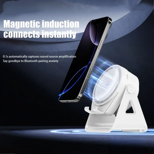 Portable Smart Induction Speaker Wireless Bluetooth  Phone Holder Multi-functional Outdoor Sports Stereo Speakers Universal