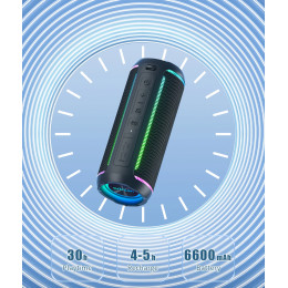 Ortizan X30 Portable Bluetooth Speakers Bass Boost 40W Powerful Wireless IPX7 Waterproof Speaker with 6600mAh Battery USB/TF/AUX