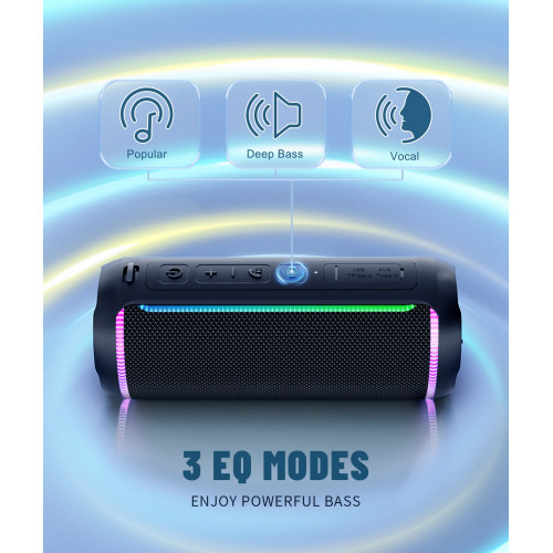 Ortizan X30 Portable Bluetooth Speakers Bass Boost 40W Powerful Wireless IPX7 Waterproof Speaker with 6600mAh Battery USB/TF/AUX