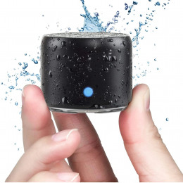 EWA A106 Pro Mini Wireless Bluetooth 5.0 Speaker IPX7 Waterproof,Loud Speaker,Portable Metal Speaker MP3 Player With Carry Case 