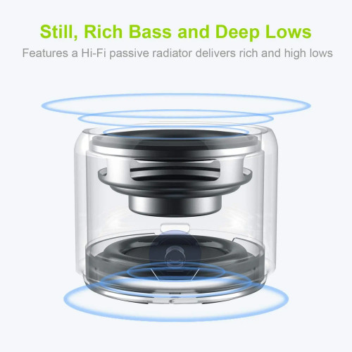 EWA A106 Pro Mini Wireless Bluetooth 5.0 Speaker IPX7 Waterproof,Loud Speaker,Portable Metal Speaker MP3 Player With Carry Case