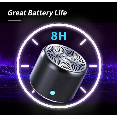 EWA A106 Pro Mini Wireless Bluetooth 5.0 Speaker IPX7 Waterproof,Loud Speaker,Portable Metal Speaker MP3 Player With Carry Case