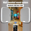 15W Unpunched Wall Mounted Bluetooth Speaker Sound System 3D Surround Sound Subwoofer Home Commercial Use with Remote Control