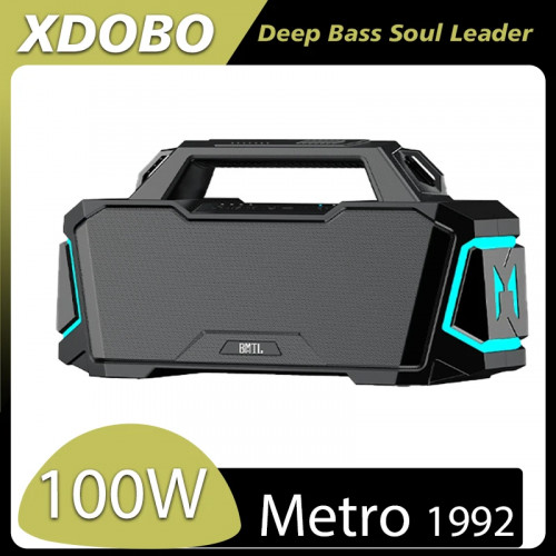 Xdobo Metro 1992 100W Portable Bluetooth Speaker Wireless Subwoofer KTV Mode HIFI Audio IPX6 Waterproof Outdoor