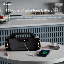 Xdobo Metro 1992 100W Portable Bluetooth Speaker Wireless Subwoofer KTV Mode HIFI Audio IPX6 Waterproof Outdoor