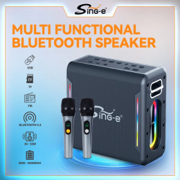 ZQS-V100 Wireless Bluetooth Speaker Portable With Microphone USB Heavy-Duty Subwoofer Mini War Drum TWS Home Theater 