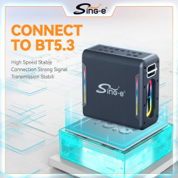 ZQS-V100 Wireless Bluetooth Speaker Portable With Microphone USB Heavy-Duty Subwoofer Mini War Drum TWS Home Theater
