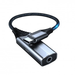 USB Dac Type-C Digital Audio Adapter 3.5 Headphone Converter Mobile Phone Charging Call 60W Fast Charging Cable Adapter Cable