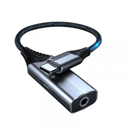 USB Dac Type-C Digital Audio Adapter 3.5 Headphone Converter Mobile Phone Charging Call 60W Fast Charging Cable Adapter Cable