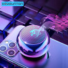 Wireless Bluetooth 5.3 Speaker Portable TWS Small Steel Gun Metal Heavy Subwoofer Outdoor Mini Bluetooth Stereo Speaker