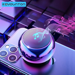 Wireless Bluetooth 5.3 Speaker Portable TWS Small Steel Gun Metal Heavy Subwoofer Outdoor Mini Bluetooth Stereo Speaker 