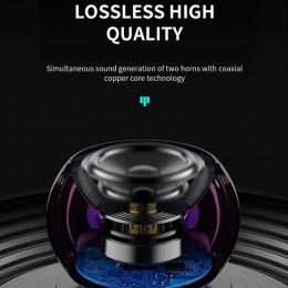 Wireless Bluetooth 5.3 Speaker Portable TWS Small Steel Gun Metal Heavy Subwoofer Outdoor Mini Bluetooth Stereo Speaker