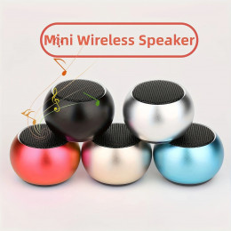 TWS Portable Bluetooth Speaker Mini Wireless Stereo Speaker 300mAh Battery Bluetooth Metal Heavy Subwoofer Outdoor Speaker 