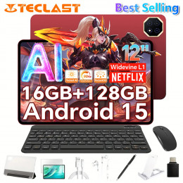 Teclast T60 AI Tablet (Allwinner A733 8-core 1.8GHz/6GB RAM/128GB ROM/1200*2000iPS TDDI/WIFI6/8000mAh/Type-C/13MP+5MP Android15) 