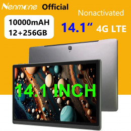 Nenmone Mpad14 14.1 Inch Tablet Android 12 12GB+256GB 1920*1080 4G Phone Call Tablet 14inch Bluetooth 5G WiFi Pad 10000mAh 16MP 