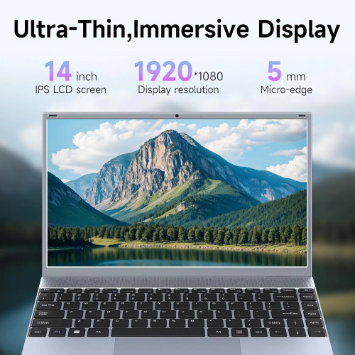 14 Inch Laptop J3710 8GB RAM 256GB SSD Windows 11  For Students And Business