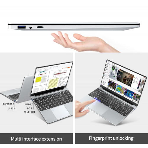 Xiaman 15.6 inch Laptop Computer Intel Celeron N5095 Notebook PC Gamer 16GB DDR4 1TB SSD Office Study Windows 11 1080P Laptops