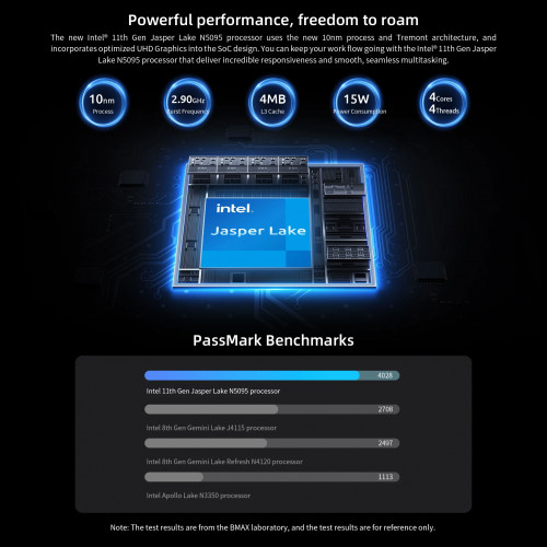 BMAX X15PLUS 15.6 Inch Laptop Intel N5095 CPU 16GB RAM 512GB SSD Windows 11 Notebook 1920*1080 Dual Wifi USB PC Gamer laptops